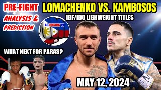 Lomachenko vs Kambosos IBFIBO lightweight title  Prefight analysis and prediction [upl. by Ognimod83]