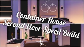 🖤 Modern Container House 🖤 Second Floor SPEED BUILD  Adopt Me [upl. by Atiuqram]