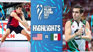 🇺🇸 USA vs 🇲🇽 MEX  Highlights Preliminary Phase  Mens World Championships 2022 [upl. by Eesyak]