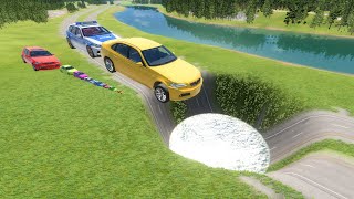 Big amp Small cars vs Giant Pit X Giant Lava Pit X Deep Water 😱😎💧🔥  Beamng Drive  Impala Beamng [upl. by Akinehc]