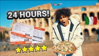 Flying to Italy to try WORLDS BEST PIZZA 24 HOURS [upl. by Eddi]