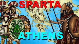 Athens vs Sparta Peloponnesian War explained in 6 minutes [upl. by Cad]