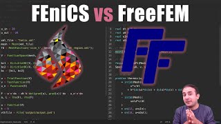 Finite Element 7 Compare FreeFEM and FEniCS for the transient diffusion problem [upl. by Allemac]