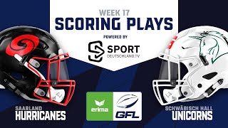 Saarland Hurricanes  Schwäbisch Hall Unicorns  Highlights  ERIMA GFL 17 Woche  SDTV Football [upl. by Mchale]