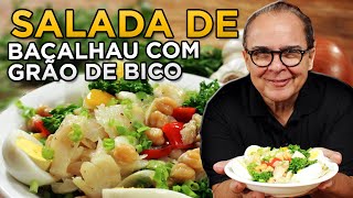 Salada de Bacalhau com Grão de Bico do Chef Taico [upl. by Deyas301]