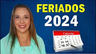 FERIADOS PROLONGADOS 2024  Pouquíssimas datas pra viajar [upl. by Ssac]