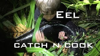 CATCH and COOK NEW ZEALAND Traditional maori method EEL survival method [upl. by Hubble]