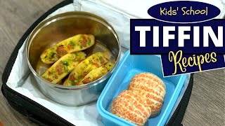 4 Easy Tiffin Recipes for School  Veg Burger  Spicy Pancake  Sweet Paratha  Egg Sandwich [upl. by Care]