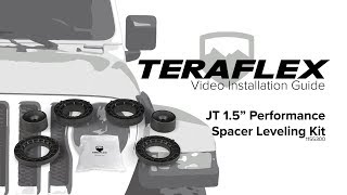 JT 15quot Performance Spacer Leveling Kit Install  TeraFlex [upl. by Ahsinal]