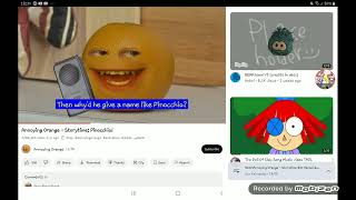 Reacting to Annoying Orange Fairy Tales Pinocchio That is so cringe [upl. by Akimik]