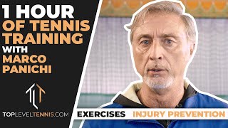 1 HOUR training plan with Djokovics FITNESS coach  Top Level Tennis [upl. by Noryk465]