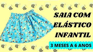 COMO FAZER SAIA COM ELÁSTICO INFANTIL FÁCIL3 MESES A 1 ANOSPASSO A PASSO PARA INICIANTES [upl. by Ativel449]