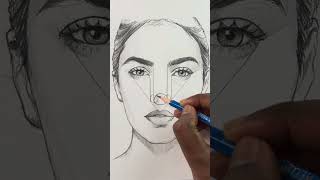 How to draw Nose easy way 😍 art artist drawingtutorials [upl. by Sarina]