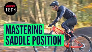 Everything You Need To Know About MTB Saddle Position  GMBN Guide To Bike Setup [upl. by Vokay]