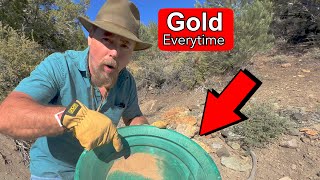 HOW TO FIND GOLD EVERY TIME IN WASHES OR HILLSIDES [upl. by Reinaldos801]