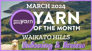 Unboxing Darn Good Yarn Of The Month Club  March [upl. by Donnie]