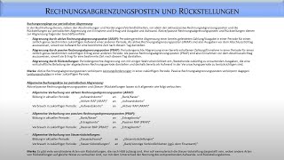 Rechnungslegung Rechnungsabgrenzung  Fernuni Hagen [upl. by Adey]