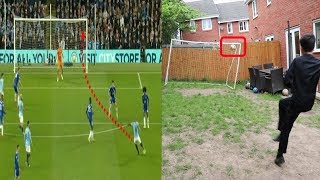 Recreating Vincent Kompany ICONIC goal vs Leicester City [upl. by Hujsak]