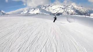 skiing in Zermatt Swiss 4k GoPro Hero 6 black [upl. by Lowndes752]