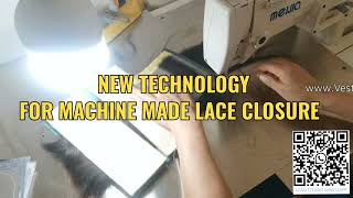 HOW TO MAKE PU LACE CLOSURE BY MACHINES VENTILATING MACHINE [upl. by Karas342]