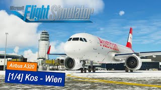 Microsoft Flight Simulator 2020 40  Kos  Wien  Airbus A320 Austrian Airlines  Liongamer1 [upl. by Ong]