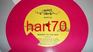 Mantus Boogie To The Bop W DRUM INTRO 12 VERSION [upl. by Skoorb421]