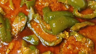 Shimla Mirch ki Masale wali sabji  Shimla mirch ki chatpati dinner recipe ek Dum gazab ki recipe 😋 [upl. by Akila]