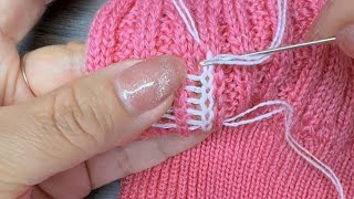 Knitwear Repair How to Fix a Hole in Your Sweater [upl. by Irv245]