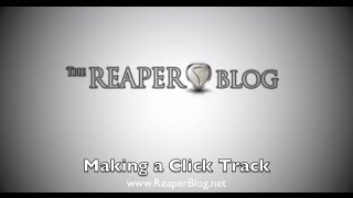 Making a Click Track in Reaper [upl. by Henig]