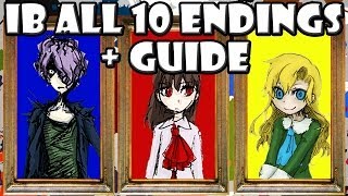 Ib ALL 10 Endings  GuideWalkthrough [upl. by Barbe]