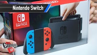 Nintendo Switch Unboxing Menü und erste Schritte [upl. by Fidellas]