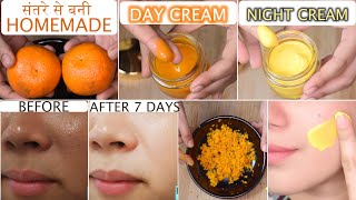 7 Days Challenge 🍊Orange Peel DAY amp NIGHT Cream for Spotless Clear Skin चेहरे की काली परत उतर जाएगी [upl. by Terrab]