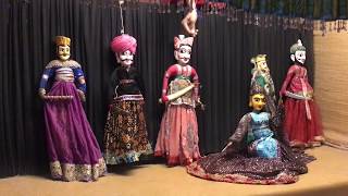 Puppet Kathputli show on the strings in India 4K [upl. by Anerehs981]