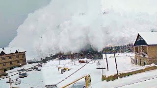 5 EXTREME Avalanche Caught On Camera [upl. by Mima44]