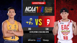 JRU vs EAC Men’s Basketball  NCAA Season 100  Replay [upl. by Leverick290]