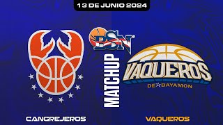 Vaqueros de Bayamón vs Cangrejeros de Santurce  VaquerosBSN 2024 [upl. by Clance]