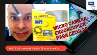 Micro câmera endoscópica ou sonda de inspeção como usar no celular [upl. by Anawik]