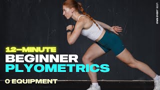 12 Min BeginnerFriendly Plyometrics For Runners amp Athletes   Warm Up amp Strength [upl. by Tnaryb]