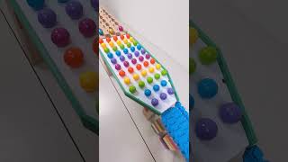 marble Run Race ASMR 117 Wooden Wave Course Colorful Marbles marblerun marblerunrace asmr [upl. by Alfy750]