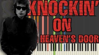 Guns N Roses  Knockin on a heavens door using only piano [upl. by Filbert]