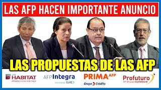 RETIRO AFP 2024  Las AFP hacen importante anuncio y presentan sus propuestas para la Reforma [upl. by Aratahc]