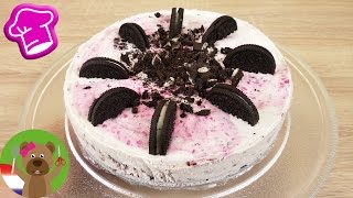 OREO ijstaart met frambozen  Superlekker amp verfrissend  Zomer idee amp alternatieven voor taart [upl. by Adiaroz333]