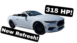 2024 Ford Mustang EcoBoost Convertible 23T 4 Cylinder POV Test Drive amp Review [upl. by Aerdnuahs673]