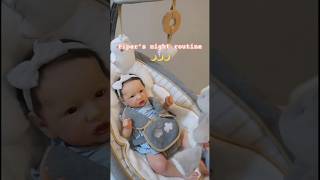 Reborn Baby Piper’s Night Routine shorts rebornroleplay rebornnightroutine [upl. by Fredrick656]