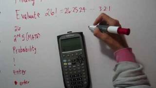 Evaluating Factorials on a Calculator TI89 [upl. by Valente]