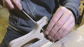 How To Make A CatapultSlingshot From Birch Plywood With Flatbands [upl. by Pat]