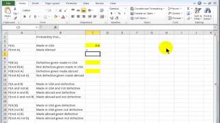 Excel Bayes Theorem [upl. by Belford]