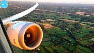 Norwegian Boeing 7879 Sunset Takeoff from London Gatwick Airport [upl. by Jelks]