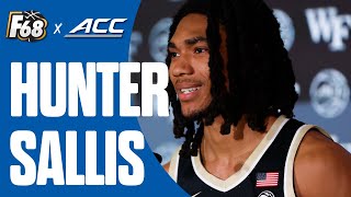 Hunter Sallis explains why he came back to Wake to make a deep run  ACC MEDIA DAY [upl. by Ayot119]