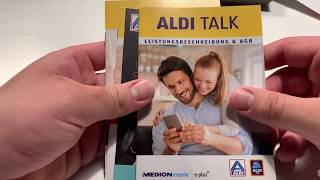 Aldi Talk EPlus Prepaid Mobilfunk Vertrag einrichten und anmelden von Anfang bis Ende Anleitung [upl. by Sathrum337]